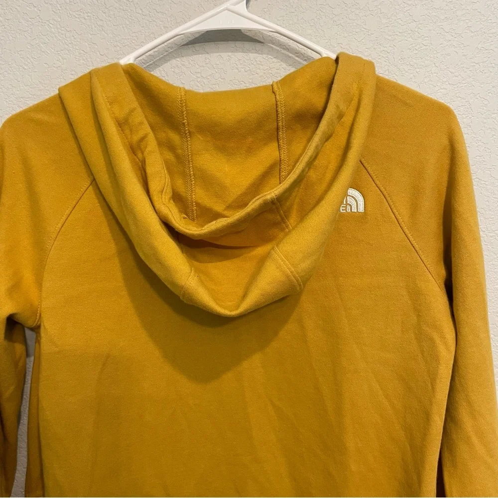 The North Face Mustard Yellow Zip Hoodie Jacket Women Small Outdoor - Picture 14 of 14
